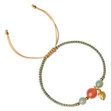 1pc Lotus Charm Braided Bracelet, Suitable For Women Daily Wear
