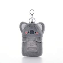1pc Super Cute Furry Transparent Cartoon Card Holder, Ins Style Cartoon Plush Card Holder, Three Inch Photo Star Card Display Pendant, Multifunctional Id Card, Work Card, Student Card, Teacher Card, Medical Chest Card Available School Supplies,Back To School
