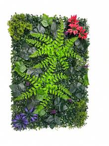 1pc Artificial Hedge Grass Wall Panel,Artificial Mat Greenery Panels Topiary Hedge Plant, Privacy Hedge Screen Suitable For Outdoor Garden Backyard Fence Fence Privacy Screen And Indoor Wall Decor - Multicolor - View 14