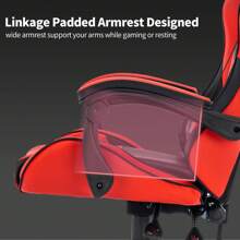 AJWF Sedia da gioco AJWF, sedia da ufficio per computer, sedia da gioco video ergonomica, schienale e altezza seduta regolabili, sedia girevole con poggiatesta e cuscino lombare, sedia da e-sport (Rossa)(Rosa)(Nera)