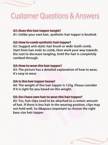 Postizos para la pérdida de cabello de 18 pulgadas, piezas de cabello para mujeres de 6.5X6.5 pulgadas, postizos para agregar volumen extra al cabello, postizos de cabello liso natural para mujeres - Light Brown - Ver 11