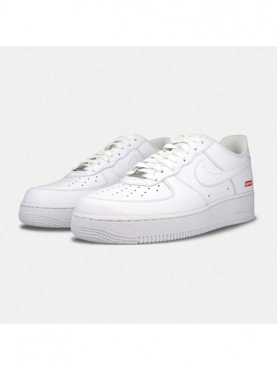 Nike Air Force 1 Low X Supreme White (CU9225-100) Men's Size 6-13 For Men Low-Top Sneakers, Basketball Shoes And Sports Shoes Can Be Used For Jogging And Traveling - White - View 1