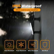 Luzes externas movidas a energia solar com sensor de movimento - Luzes de parede externas, controle remoto, iluminação do anoitecer ao amanhecer, varanda, pátio e presente de Natal, luzes de segurança externas | Luzes externas modernas | Luzes solares