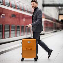 Maleta De Viaje Rígida 18 Pulgadas Ligera Con Ruedas 360° - Naranja - Ver 7
