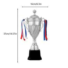 Customized Large Metal Football Basketball Badminton Trophy, Gold Silver Bronze Trophy, Iron Alloy With ABS Material, Competition Cup, Football Tennis Match Honor Award Cup Manufacturing - Multicolor - View 6
