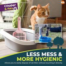 1 件宠物猫砂铲，新款时尚糖果色手柄迷你猫砂盆清洁器，猫咪清洁用品