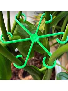 4/8/16pcs Garden Assistance Tree Branch Ties, Plant Vine Fixator, Plant Stem Clip, Plant Trellis, Plant Support Rods, Green Plant Fixator, Flower Hydroponics Folding Fixation Support