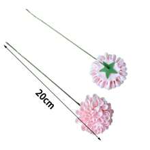 25PCS Artificial Foam Ball Chrysanthemum Dahlia Flowers Real Looking Lilac Foam Fake Roses With Stems For DIY Wedding Bouquets Bridal Shower Centerpieces Floral Arrangements Party Tables Home Decoration