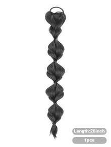 Ponytail Bubble Braid Wig, Natural Braids Girly Fishtail Braid Hair Extension - Multicolor - View 12