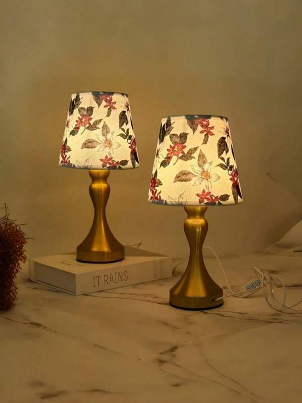 1PC Aluminum Alloy Decorative Desk Lamp, USB Lamp, Fabric Lampshade, LED Table Lamp, LED Night Light/Creative Desk Lamp/Dimmable/Bedside Table Decoration/Infinite Dimming/Suitable For Bedroom Headboard/Study/Desktop/Homestay Decoration/Student Reading/Birthday Gift/Ideal Holiday Gift!
