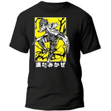 Playera Chakra y Destino - Estilo Anime; "El Regreso del Relámpago Amarillo" - Negro - Ver 1