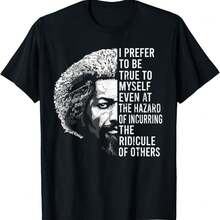 Camiseta Vintage de la Historia Negra del Mes de la Historia Negra con Cita de Frederick Douglass - Negro - Ver 1