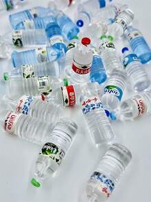 1pc/3pcs/5pcs Dollhouse Miniature Resin Mineral Water Bottle, Realistic Bottled Water Prop For Doll House Shooting Model, Mini Convenience Store Toy, DIY Phone Case, Micro Landscape Decor - Multicolor - View 14