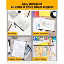 5/10 Stücke bunte PVC-Mesh-Reißverschlusstaschen, wasserdichte Dokumententaschen für Büro- und Schulbedarf, Klassenzimmer-Organizer, Brettspielaufbewahrung, Mehrgrößenauswahl, Taschen für Schulbedarf, Rückkehr zur Schule