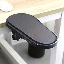 1pc Ergonomic Armrest Wrist Rest - Office Chair Elbow Support For Stress Relief And Pain Reduction,Ergonomic Desk Armrest Extender With Adjustable Height & Angle - Comfortable Elbow Support For Gaming And Office Use, Ideal For Keyboard & Mouse Setup, Black, Ergonomic Wrist Support | Sleek Design | Desk Accessories For Gamers,Home Office Accessories For Keyboard And Mouse Use Back To School - Black - View 4
