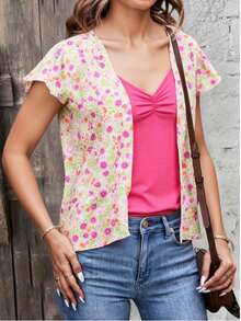 BOGGS Blusa  Floral    Casual    Viscosa - Multicolor - Ver 1
