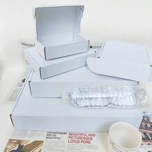 10 pezzi Scatole di cartone ondulato bianche spesse, in varie dimensioni disponibili, scatole per spedizione, imballaggio per corriere, scatole per confezioni, scatole regalo, scatole di cartone ondulato