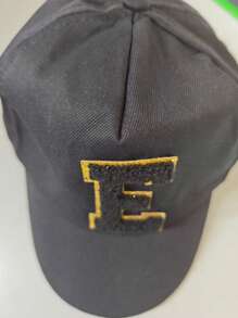 1PC Children 26 Letter Baseball Cap Gold Thread Embroidery Craft Letter Design Style Baby Boys Kpop Snapback Cap Girls Boys Sun Hats 1-3Y
