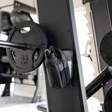 大容量磁性水瓶袋斜挎便携式健身房专用水杯架多口袋磁铁健身包 - 彩色 - 查看 3