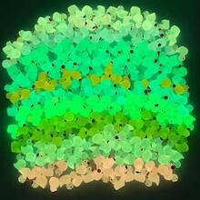 100 Stücke Mini Glitzer Enten, bunte kleine Harzerenten, leuchtende Mini Harzerenten, können als versteckte Kunststofftier-Figuren verwendet werden, für Puppenhaus Miniaturen, Landschaftsgestaltung, Aquarien-Dekoration, ideale Geschenke (zufällige Farbe) - Verschiedenfarbig - Übersicht 4