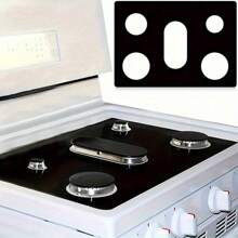 1 pieza Protector no adherente para la tapa de la cocina de gas, anillo sellante reutilizable y lavable para tapa de cocina de gas, protector de superficie de cocina, utensilios de cocina, suministros ideales para el hogar