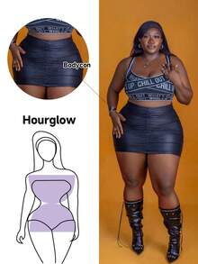 CurvyTilda Váy bút chì xếp ly màu trơn cỡ lớn, mặc hàng ngày giản dị Váy đen Trang phục lễ Tạ ơn cho phụ nữ Trang phục năm mới cho phụ nữ Váy mùa đông Quần áo mùa đông Trang phục Rave cho phụ nữ Trang phục năm mới cho phụ nữ - màu đen - Xem 1