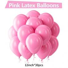 Bộ 10/30/50/70/90 quả bóng bay cao su màu hồng kích thước 5/10/12/18 inch, thích hợp cho đám cưới, lễ đính hôn, kỷ niệm, tiệc Valentine, tiệc tiết lộ giới tính, sinh nhật, lễ tốt nghiệp, trang trí nhà cửa và các dịp khác. - Hồng - Xem 12