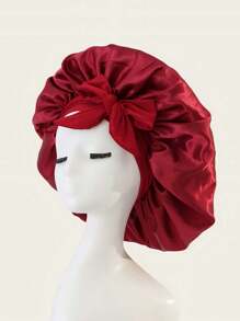1pc Luxurious Satin & Silk Bonnet For Sleeping - Adjustable Comfort Fit With Tie Band - Unisex Night Hair Protection For Men & Women Home Bathroom Decor Summer Bonnet Queen Silk Bonnet Satin Bonnet Hair Bonnet For Sleeping Braid Bonnet Adjustable Bonnet Tie Bonnet Night Cap Sleep Bonnet For Women Curly Hair Travel Essentials Travel Accessories Vacation Holiday Back To School