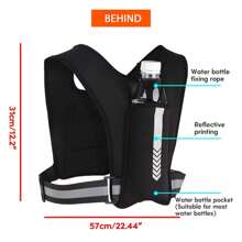 Night Glow Guardian Reflective Vest Bag For Running, Cycling, And Fitness Universal Use, Multi-Pocket Storage For Items, Lightweight And Breathable, Elastic And Comfortable