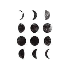 1 peça/3 peças pôsteres de arte de parede moldura opcional arte moderna em preto e branco pôster de fase da lua estética impressão em tela murais de parede adequados para salas de estar, bares, cafés, decoração de casa