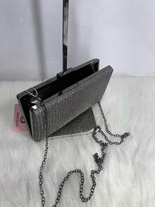 Party Clutch Bag Wedding Party Bag With Glitter Women's Wallet With Glitter - 黑色 - 查看 2