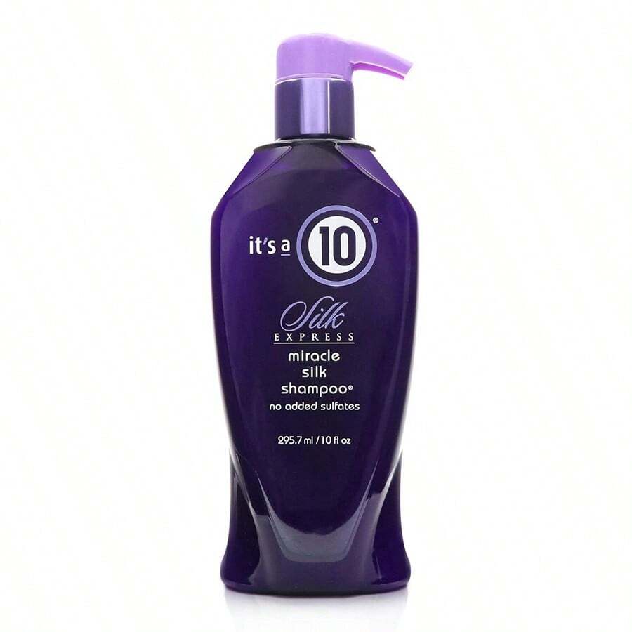 It's A 10 Silk Express Miracle Silk Shampoo 10oz/295.7ml Hydrating & Smoothing Formula, Preps Hair For Styling, Controls Frizz And Adds Shine, Perfect For Daily Use, Ideal For Travel, Suitable For All Hair Types, Great For Dry, Frizzy, Or Unruly Hair - 無色 - 查看 1