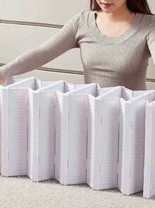 1pc PP Shoe Storage Box, Modernist Foldable Shoe Box For Home