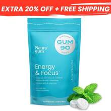 "Better Than Coffee! "Neuro Energy Caffeine Gum |   Vitamin B12 Boost + No Crash90 Count Value Pack - 1 - 查看 1