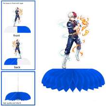 bandai Set de 17 globos de anime de Héroe Escolar - Juego de decoración de fiesta de plástico, que incluye pancartas de feliz cumpleaños, personajes y globos, adecuado para cumpleaños, aniversarios y celebraciones festivas de fans del anime