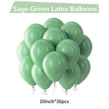 Sage Green Latex Party Balloon 5/10/12/18 Inches -10/30/50/70/90pcs Round Helium Olive Green Bean Green Balloon Suitable For Birthday Jungle Animal Theme Hunting Shower Party Gender Revealing Wedding Singles Party Housewarming Graduation Celebration - Gray Green - View 17