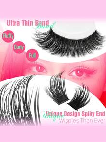 MEM 504pcs Eyelash Clusters, Lower Lashes +60D+80D+100D, DIY Eyelash Extension Faux Mink Lashes - Premium D-Curl Fluffy Natural Lash Clusters, Suitable For DIY Eyelash Extension - Reusable, Lightweight And Easy To Apply - D - 查看 6