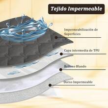 Funda de Sofá Impermeable, Cubre de Sofa para Mascotas, Protector Sillon Sala Tela Reversible, Apto para Niños y Perros, Couch Cover, Lavable a Máquina (30 * 70") - 30*70" - Ver 4