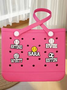 1 peça pingente personalizado esportivo com tema esportivo, pingente Bogg, pingente esportivo personalizado, placa de identificação para jogador esportivo, pingente Bogg - Multicolorido - Ver 4