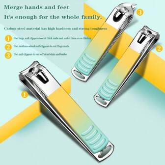 1/3/7/10/18PCS Set Professionele Manicureset Kits Roestvrijstalen Vingernagel Teennagelknippers Set Handige Beauty Tools Zeer Geschikt Om Cadeau Te Doen Aan Vrienden En Familie