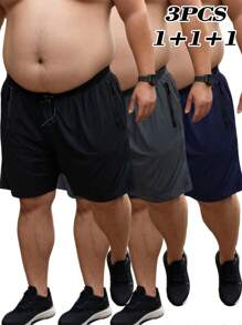 3 buc/set pantaloni scurți sport pentru bărbați, mărime mare, pantaloni de antrenament pentru alergare, de vară, noi