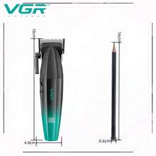 VGR理髮器電動理髮器專業無線理髮機可充電適用於美髮沙龍和家庭使用，V-003型綠色（不附盒裝） - 綠色 - 查看 7