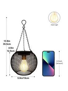 1Pc Solar Lanterns Outdoor,Upgraded Solar Lights For Outside Decorative Outdoor Hanging Lights Solar Lantern Lighting For Yard Garden Patio Pathway Tree - Warm White - View 4