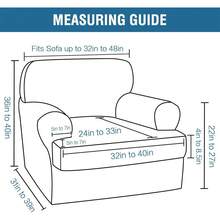 Sofa Cover 3 Piece T Cushion Loveseat Slipcovers Thick Velvet Couch Cover Stretch T Cushion Sofa Covers For 2 Cushion Couch With 2 Individual T Cushion Covers Washable, Stone Blue - 綠色 - 查看 2