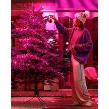 New  Battery Operated Fairy Lights, 10Feet 120LEDs Firecracker String Lights Waterproof Sier Wire Starry Firefly Lights For DIY Wreath Home Ing Indoor Outdoor Christmas Drations, Pink - 粉紅色120顆LED燈 - 查看 7