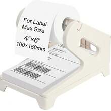 Label Holder For Desktop Label Printer, Support Rolls And Fan-Fold Printer Labels, Plastic Label Printer Stand, For Home & Office & Shipping Labels, Black/Pink/White/Beige, School Supplies, Back To School - Multicolor - View 14