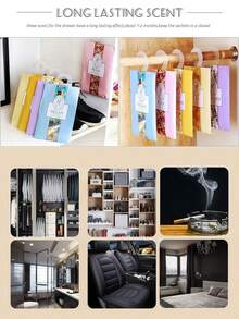 20 件悬挂式香囊，玫瑰、茉莉、薰衣草、百合等香味，适用于抽屉、壁橱、衣柜、浴室、汽车、情人节、拉玛装饰等节日