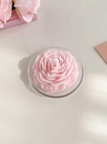 1 pieza Vela con forma de flor, vela estética con forma floral, vela de cera de soja fría, vela hecha a mano minimalista, vela decorativa para el hogar, spa, yoga, decoración de cumpleaños, boda, fiesta, regalo, set de velas, regalo, regalo para mujer, regalo para mejor amiga