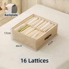 1 szt. 16 kratek, spodnie/ubrania, rozdzielacz, pudełko do przechowywania, pudełko do przechowywania bawełny i lnu, pudełko do organizacji ubrań, pudełko do przechowywania szuflady szafki garderoby