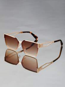 Neue Oversized quadratische Retro-Metallmodebrillen, vielseitig einsetzbar für Outdoor, Street-Style, Urlaub, Strand, Party, Lässig, Business, täglich, Festival, Party, minimalistisch, personalisiert, Brillen